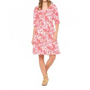 NEW ONESEASON antigua middy indi dress in pink
